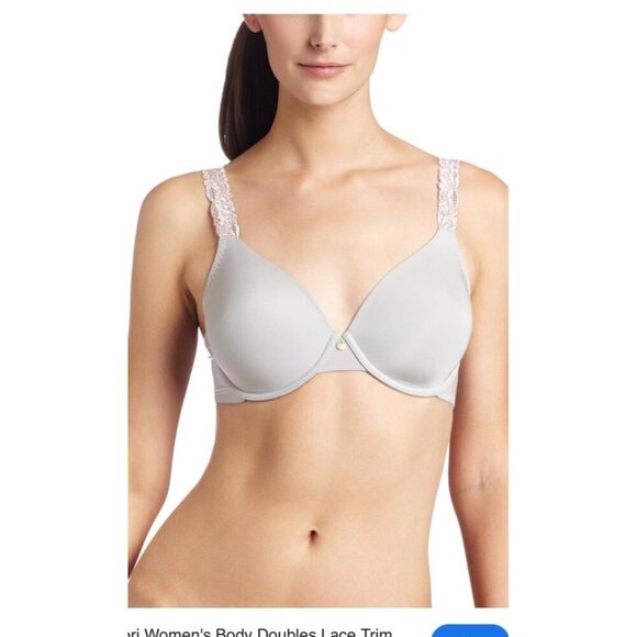Natori Bra Light Tan Women's Body Double Lace-Trim Full-Fit Bra Thick Straps - Picture 1 of 7